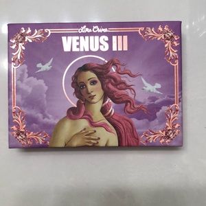 Never been used still has the film over the eyeshadow and the mirror